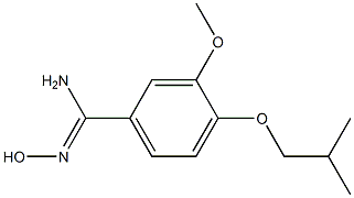 N'-hydroxy-4-isobutoxy-3-methoxybenzenecarboximidamide Struktur