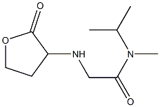 N-methyl-2-[(2-oxooxolan-3-yl)amino]-N-(propan-2-yl)acetamide Struktur