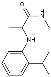 N-methyl-2-{[2-(propan-2-yl)phenyl]amino}propanamide Struktur