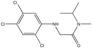 N-methyl-N-(propan-2-yl)-2-[(2,4,5-trichlorophenyl)amino]acetamide Struktur