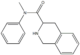 N-methyl-N-phenyl-1,2,3,4-tetrahydroisoquinoline-3-carboxamide Struktur