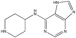 N-piperidin-4-yl-7H-purin-6-amine Struktur