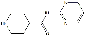 N-pyrimidin-2-ylpiperidine-4-carboxamide Struktur