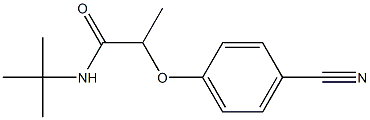 N-tert-butyl-2-(4-cyanophenoxy)propanamide Struktur