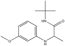 N-tert-butyl-2-[(3-methoxyphenyl)amino]propanamide Struktur