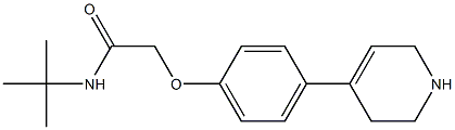 N-tert-butyl-2-[4-(1,2,3,6-tetrahydropyridin-4-yl)phenoxy]acetamide Struktur