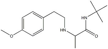 N-tert-butyl-2-{[2-(4-methoxyphenyl)ethyl]amino}propanamide Struktur