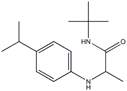 N-tert-butyl-2-{[4-(propan-2-yl)phenyl]amino}propanamide Struktur