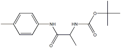 tert-butyl 1-methyl-2-[(4-methylphenyl)amino]-2-oxoethylcarbamate Struktur