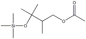 Acetic acid 2,3-dimethyl-3-trimethylsilanyloxy-butyl ester Struktur