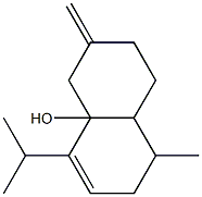 1-methyl-6-methylidene-4-propan-2-yl-1,2,5,7,8,8a-hexahydronaphthalen-4a-ol Struktur