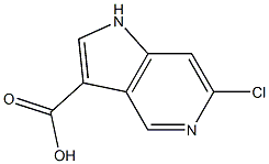 1H-Pyrrolo[3,2-c]pyridine-3-carboxylic  acid,  6-chloro- Struktur