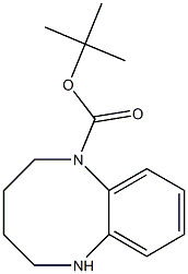 3,4,5,6-Tetrahydro-2H-benzo[b][1,4]diazocine-1-carboxylic acid tert-butyl ester Struktur