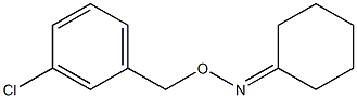 Cyclohexanone O-(3-chloro-benzyl)-oxime Struktur