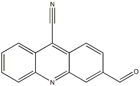 9-Acridinecarbonitrile,  3-formyl- Struktur