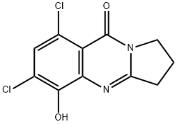 Pyrrolo[2,1-b]quinazolin-9(1H)-one,  6,8-dichloro-2,3-dihydro-5-hydroxy- Struktur