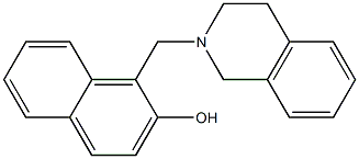 1-(3,4-dihydro-2(1H)-isoquinolinylmethyl)-2-naphthol Struktur