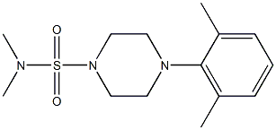 4-(2,6-dimethylphenyl)-N,N-dimethyl-1-piperazinesulfonamide Struktur