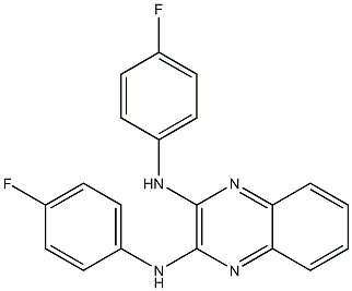 N-[3-(4-fluoroanilino)-2-quinoxalinyl]-N-(4-fluorophenyl)amine Struktur