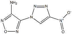 3-amino-4-{4-nitro-1H-1,2,3-triazol-1-yl}-1,2,5-oxadiazole Struktur