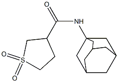 N-(1-adamantyl)tetrahydro-3-thiophenecarboxamide 1,1-dioxide Struktur