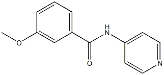 3-methoxy-N-(4-pyridinyl)benzamide Struktur