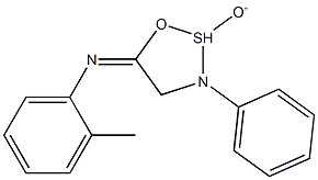 N-(2-methylphenyl)-N-(2-oxido-3-phenyl-1,2,3-oxathiazolidin-5-ylidene)amine Struktur