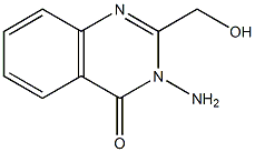 3-amino-2-(hydroxymethyl)-4(3H)-quinazolinone Struktur