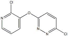 6-chloro-3-pyridazinyl 2-chloro-3-pyridinyl ether Struktur