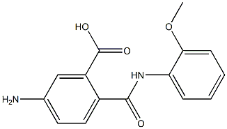 5-amino-2-[(2-methoxyanilino)carbonyl]benzoic acid Struktur