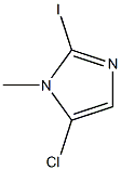 5-chloro-2-iodo-1-methyl-1H-imidazole Struktur