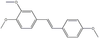 1,2-dimethoxy-4-[2-(4-methoxyphenyl)vinyl]benzene Struktur