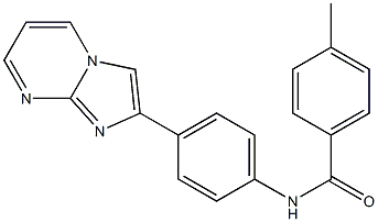 N-(4-imidazo[1,2-a]pyrimidin-2-ylphenyl)-4-methylbenzamide Struktur