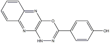 4-(1H-[1,3,4]oxadiazino[5,6-b]quinoxalin-3-yl)phenol Struktur