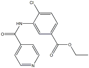 ethyl 4-chloro-3-(isonicotinoylamino)benzoate Struktur