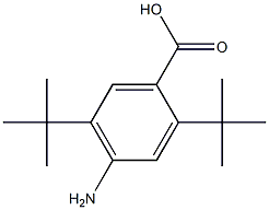 4-amino-2,5-ditert-butylbenzoic acid Struktur