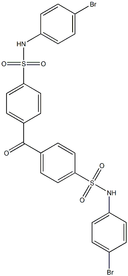 4-{4-[(4-bromoanilino)sulfonyl]benzoyl}-N-(4-bromophenyl)benzenesulfonamide Struktur