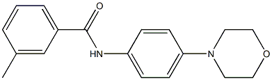 3-methyl-N-[4-(4-morpholinyl)phenyl]benzamide Struktur