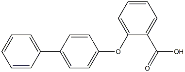 2-([1,1'-biphenyl]-4-yloxy)benzoic acid Struktur