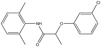 2-(3-chlorophenoxy)-N-(2,6-dimethylphenyl)propanamide Struktur