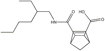 3-{[(2-ethylhexyl)amino]carbonyl}bicyclo[2.2.1]hept-5-ene-2-carboxylic acid Struktur