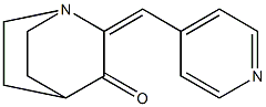 2-(4-pyridinylmethylene)quinuclidin-3-one Struktur