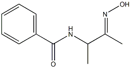 N-[2-(hydroxyimino)-1-methylpropyl]benzamide Struktur