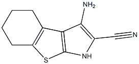 3-amino-4,5,6,7-tetrahydro-1H-[1]benzothieno[2,3-b]pyrrole-2-carbonitrile Struktur