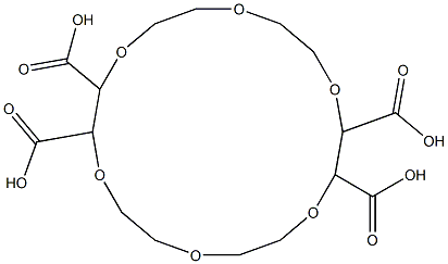 (-)-(18-CROWN-6)-2,3,11,12-TETRACARBOXYLIC ACID Struktur