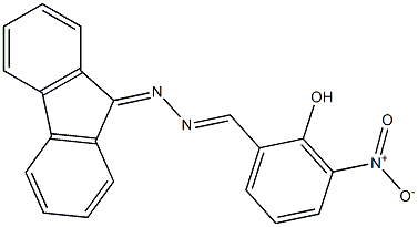 2-hydroxy-3-nitrobenzaldehyde 9H-fluoren-9-ylidenehydrazone Struktur