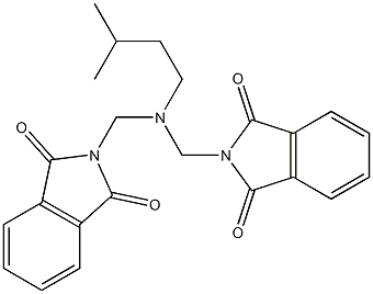 2-{[[(1,3-dioxo-1,3-dihydro-2H-isoindol-2-yl)methyl](isopentyl)amino]methyl}-1H-isoindole-1,3(2H)-dione Struktur