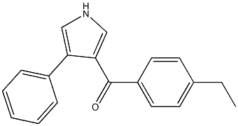 (4-ethylphenyl)(4-phenyl-1H-pyrrol-3-yl)methanone Struktur