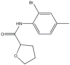 N-(2-bromo-4-methylphenyl)tetrahydro-2-furancarboxamide Struktur