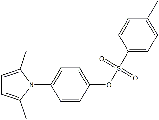 4-(2,5-dimethyl-1H-pyrrol-1-yl)phenyl 4-methylbenzenesulfonate Struktur